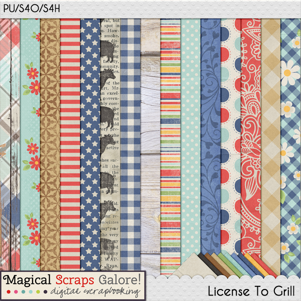 New summer collection: License To Grill! – Magical Scraps Galore